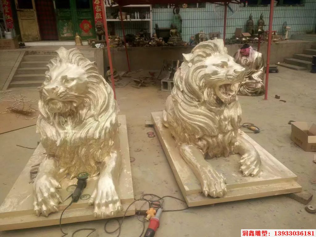 铜爬狮子雕塑 爬狮雕塑图片 爬狮雕塑价格 爬狮雕塑设计